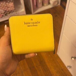 Kate spade small bifold wallet Cameron butter accepted offers